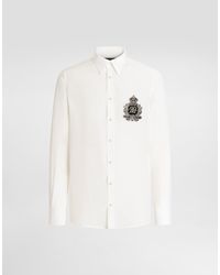 Dolce & Gabbana - Hemd Aus Crêpe De Chine - Lyst