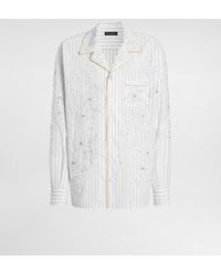 Dolce & Gabbana - Cotton And Silk Vanity Shirt With Embroidery - Lyst