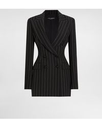 Dolce & Gabbana - Wool Pinstripe Blazer - Lyst