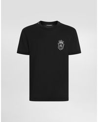Dolce & Gabbana - T-Shirt With Appliqué - Lyst