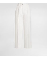 Dolce & Gabbana - Stretch Mat Trousers - Lyst