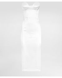 Dolce & Gabbana - Dolce & Gabbana Midi Dress With Bodice - Lyst
