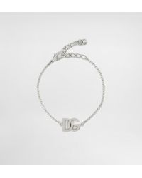 Dolce & Gabbana - Link Bracelet With Dg-Logo - Lyst