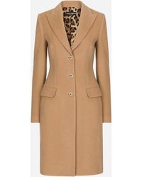 Dolce & Gabbana - Single-breasted Wool Coat - Lyst