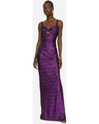 Purple Sequin Dresses for Women - Up to 