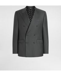 Dolce & Gabbana - Double-Breasted Virgin Wool Jacket - Lyst