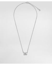 Dolce & Gabbana - Chain Necklace With Dg Logo - Lyst