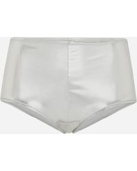 Dolce & Gabbana - Foiled Jersey Low-Rise Panties - Lyst