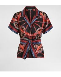 Dolce & Gabbana - Chemise Vanity En Twill De Soie À Imprimé Carretto - Lyst