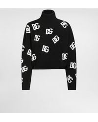 Dolce & Gabbana - Dgロゴ ウール タートルネック セーター - Lyst