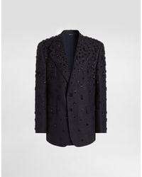 Dolce & Gabbana - Single-Breasted Embroidered Jacket - Lyst