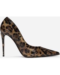 Dolce & Gabbana - パンプス シャイニーカーフスキン プリント - Lyst