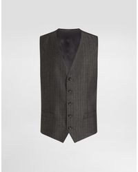 Dolce & Gabbana - Weste Aus Wolle - Lyst