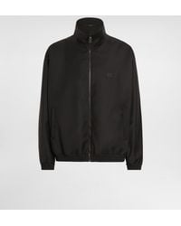 Dolce & Gabbana - Wool Jacket With A High Neck And Tag - Lyst
