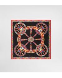 Dolce & Gabbana - Foulard 50 X 50 En Twill De Soie À Imprimé Carretto - Lyst