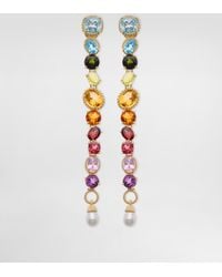 Dolce & Gabbana - Earrings 18-Carat And Multicolored Gems - Lyst