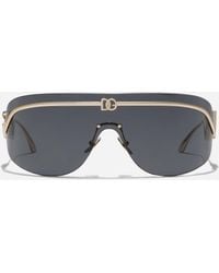 Dolce & Gabbana - Sonnenbrille Mit Shield-Gestell - Lyst