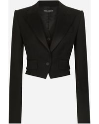 Dolce & Gabbana - Wool Cady Tailored Blazer - Lyst