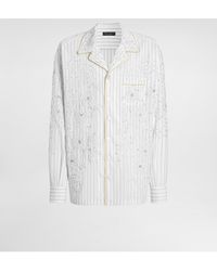 Dolce & Gabbana - Cotton And Silk Vanity Shirt With Embroidery - Lyst