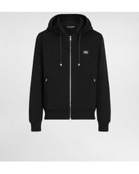 Dolce & Gabbana - Dolce&Gabbana Sweatshirt With Logo Plaque - Lyst