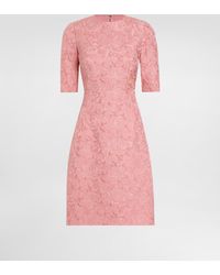 Dolce & Gabbana - Fit-And-Flare Midi Dress - Lyst