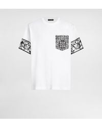 Dolce & Gabbana - Short-Sleeved T-Shirt With Majolica Print - Lyst