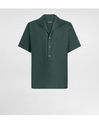 Dolce & Gabbana - Three-Button Short-Sleeved Linen Shirt - Lyst