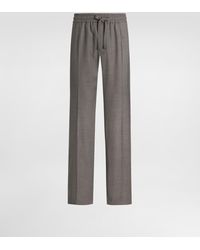 Dolce & Gabbana - Bird's Eye Wool Jogging Trousers - Lyst