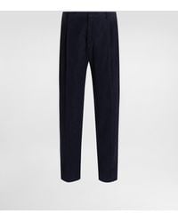 Dolce & Gabbana - Garment-Dyed Velvet Trousers - Lyst