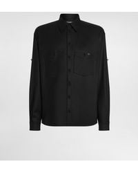 Dolce & Gabbana - Oversized Flannel Shirt - Lyst