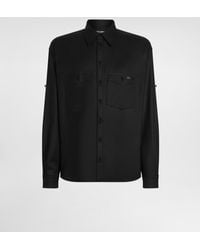 Dolce & Gabbana - Oversized Flannel Shirt - Lyst