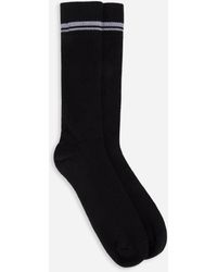 Dolce & Gabbana - Stretch Cotton Socks With Jacquard Dg Logo - Lyst