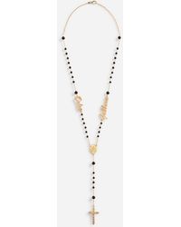 Dolce & Gabbana Rosenkranz-Kette - Schwarz