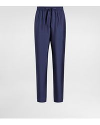 Dolce & Gabbana - Jogginghose Aus Seide Mit Patch Dg-Stickerei - Lyst