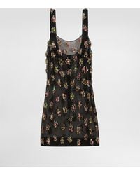 Dolce & Gabbana - Organza Dress With Embroidery - Lyst