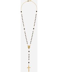 Dolce & Gabbana - Collana rosario con pietre naturali - Lyst