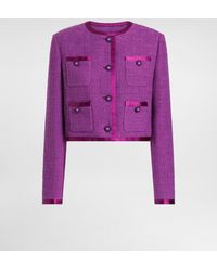 Dolce & Gabbana - Einreihige Jacke Aus Raschel-Tweed - Lyst