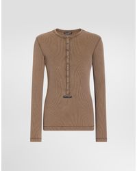 Dolce & Gabbana - Serafino Ribbed T-Shirt - Lyst
