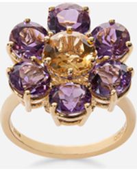 Dolce & Gabbana - Spring Ring 18-Carat And Amethysts - Lyst
