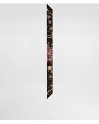 Dolce & Gabbana - Small Rose Bouquets-Print Silk Twill Bandeau 6X100 - Lyst