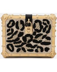 Dolce & Gabbana - Sac Dolce Box En Satin À Broderie - Lyst