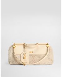 Dolce & Gabbana - Medium My Sicily Fur And Plongé Calfskin Handbag - Lyst