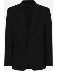 Dolce & Gabbana - Wool Twill Double-Breasted Jacket - Lyst