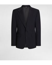 Dolce & Gabbana - Single-Breasted Taormina Wool Canvas Jacket - Lyst