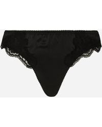 Dolce & Gabbana - Tanga Mit Spitze - Lyst