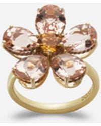 Dolce & Gabbana - Anillo Spring En Amarillo De 18 Quilates, Morganitas Y Citrino - Lyst