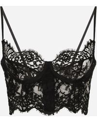Dolce & Gabbana - Lace Balconette Bralette - Lyst