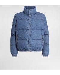 Dolce & Gabbana - Cotton Denim Padded Jacket - Lyst