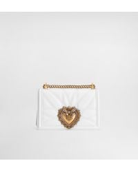 Dolce & Gabbana - Medium 'devotion' Bag In Quilted Nappa Leather - Lyst