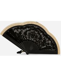 Dolce & Gabbana - Lace Fan Clutch Bag - Lyst